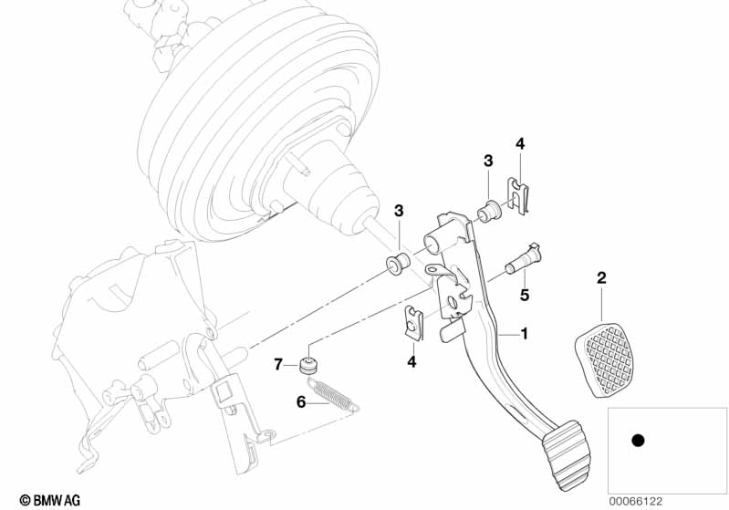 Genuine BMW 35211165694 E53 E52 Brake Lever (Inc. Z8 & X5) | ML Performance UK Car Parts