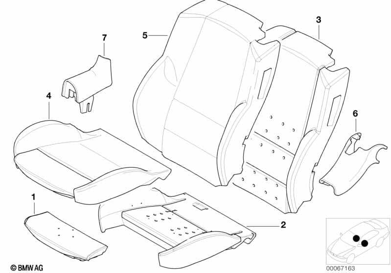 Seat, front, uphlstry, cover, Sport seat