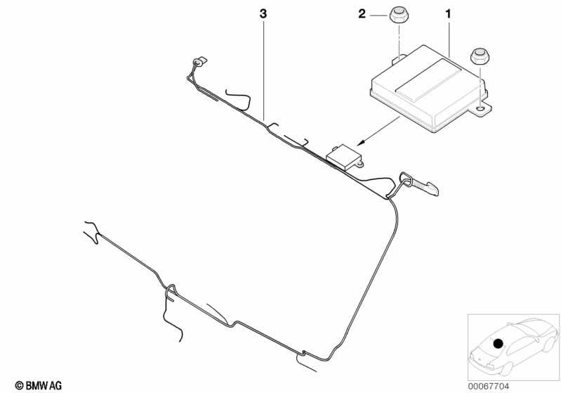 Single parts, BMW spoiler antenna