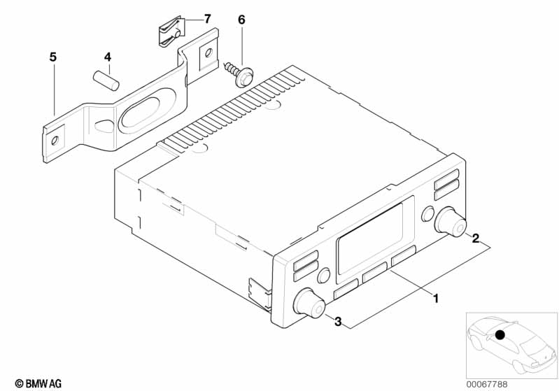 Genuine BMW 65908386271 E52 Fastening Bracket (Inc. ALPINA V8 & Z8) | ML Performance EU Car Parts