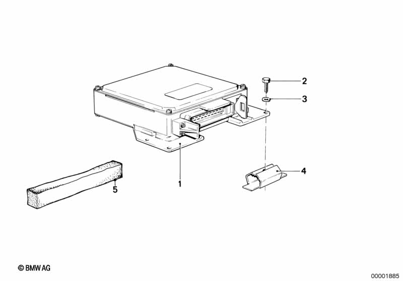 Genuine BMW 12141272152 E24 E23 At-Control Unit (Inc. 633CSi & 732i) | ML Performance EU Car Parts