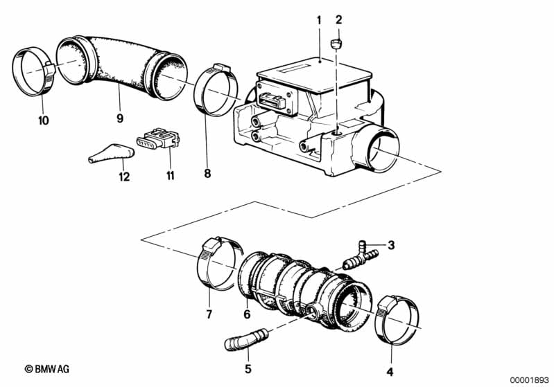 Volume air flow sensor