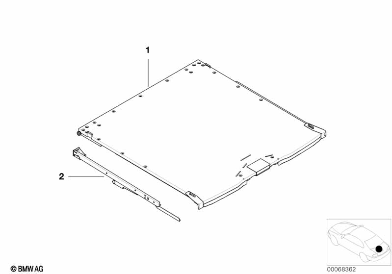 Individual trim panel, loading floor