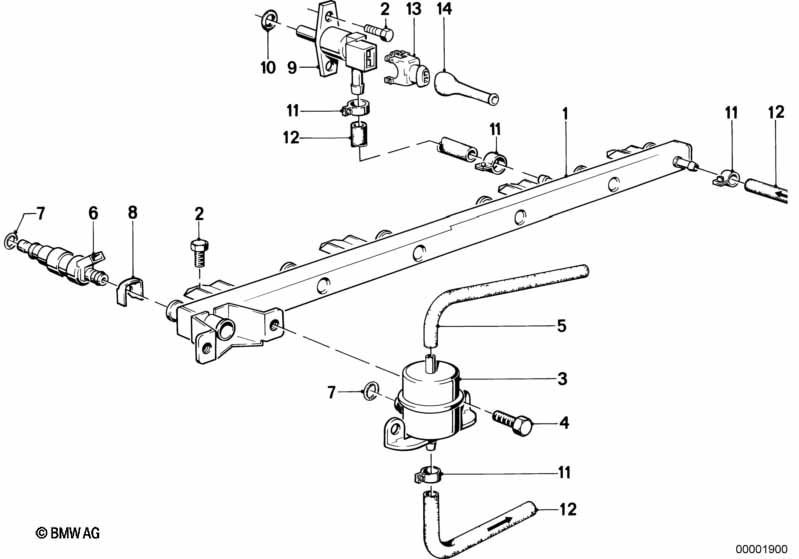 Valves/Pipes of fuel injection system