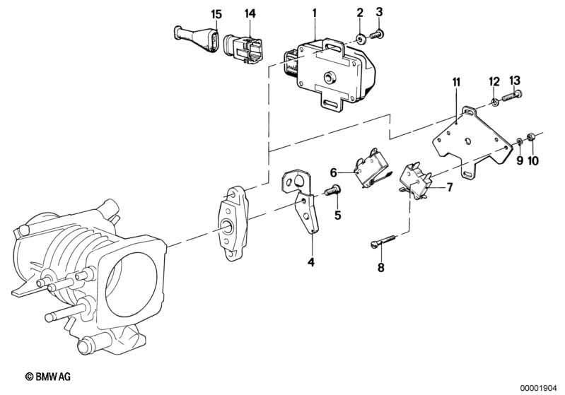 Throttle valve switch