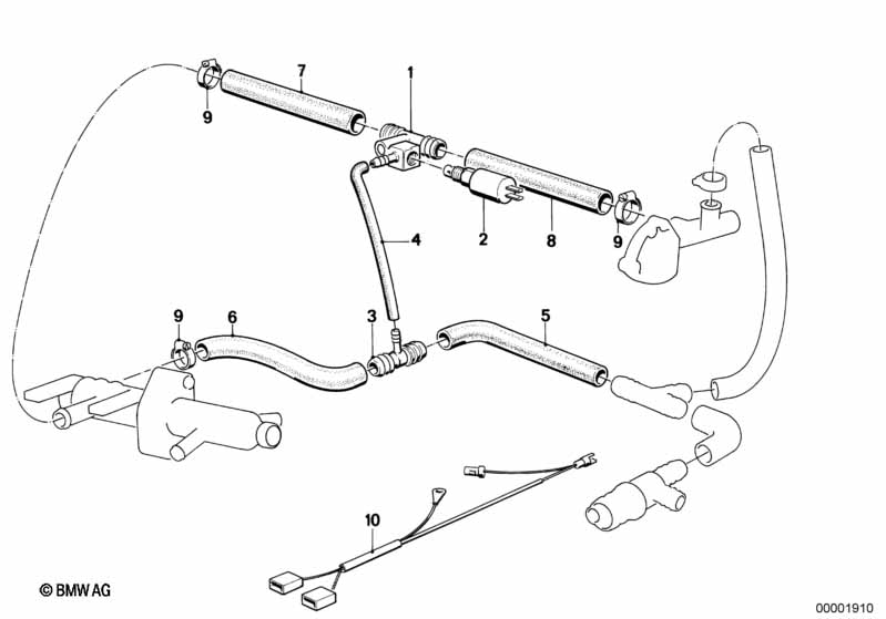 Genuine BMW 11611707733 E30 E28 Hose (Inc. 518i, 316i & 318i) | ML Performance UK Car Parts