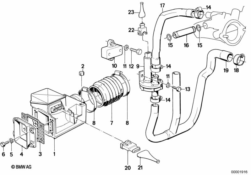 Genuine BMW 13621307019 Volume Air Flow Sensor | ML Performance UK Car Parts