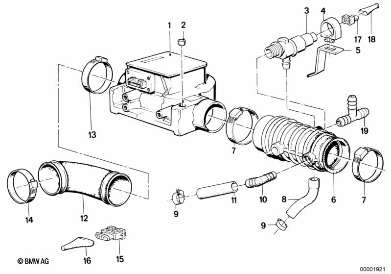 Volume air flow sensor