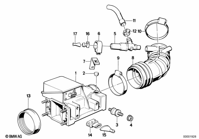 Volume air flow sensor