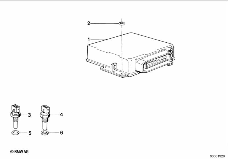 Genuine BMW 13621711371 E34 E30 Intake Air Temperature Sensor 2500-OHM (Inc. 324d, 524td & 324td) | ML Performance EU Car Parts