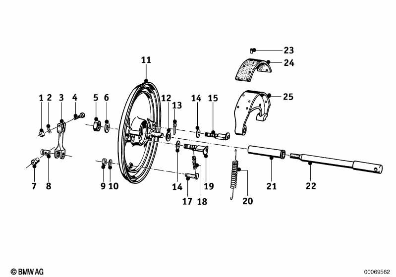Genuine BMW 34112060178 Hex Nut (Inc. R60, R50 S & R60/5) | ML Performance UK Car Parts