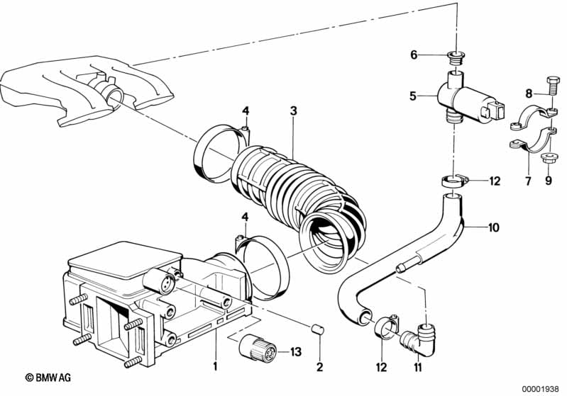 Volume air flow sensor