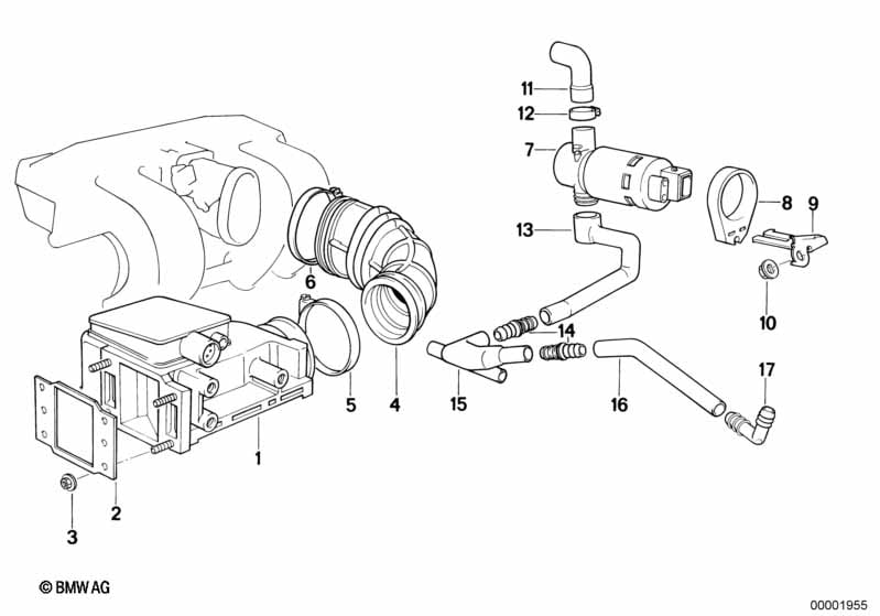 Volume air flow sensor