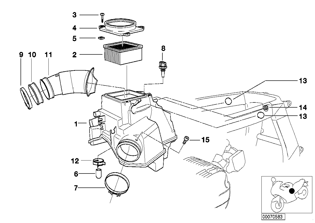 Intake silencer / Filter cartridge Intake silencer / Filter cartridge