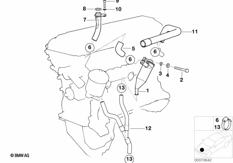 Crankcase-Ventilation/oil separator