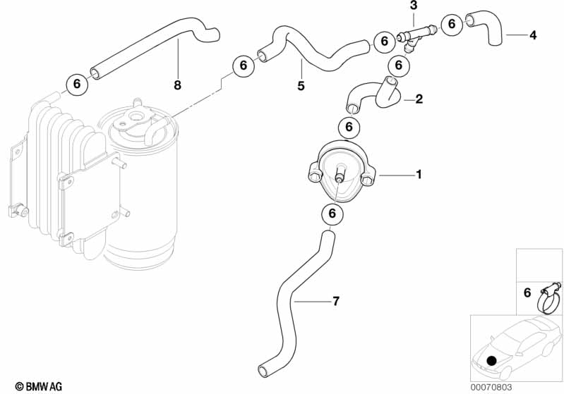 Genuine BMW 13537790849 E39 Hose Clamp (Inc. 520d) | ML Performance EU Car Parts