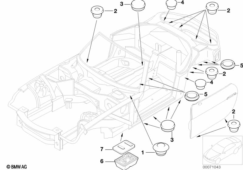 Genuine BMW 51717015010 E52 Sealing (Inc. Alpina V8) | ML Performance UK Car Parts