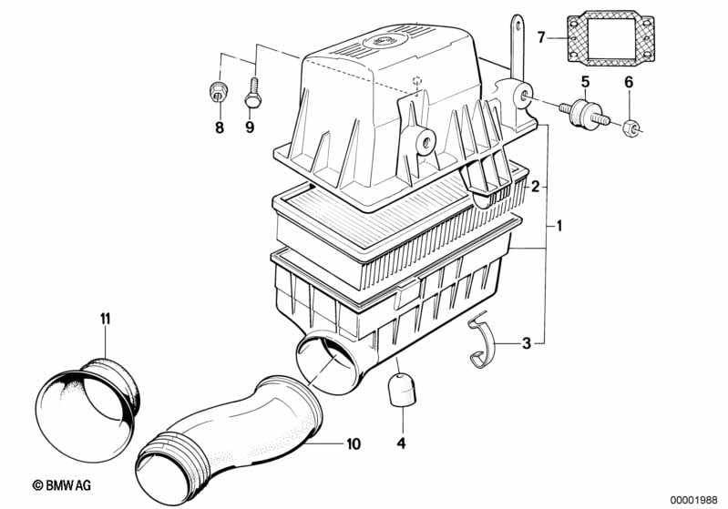 Intake silencer / Filter cartridge Intake silencer / Filter cartridge
