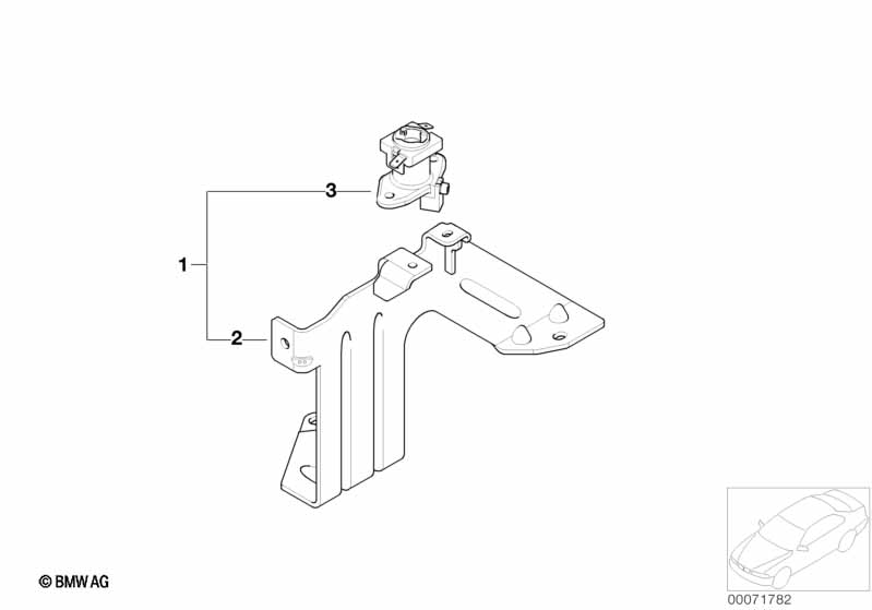 Genuine BMW 54217143355 E46 Left Hardtop Support (Inc. 330Ci, M3 & 323Ci) | ML Performance EU Car Parts
