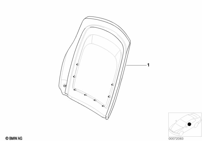 Indiv.rear panel,standard seat,leather