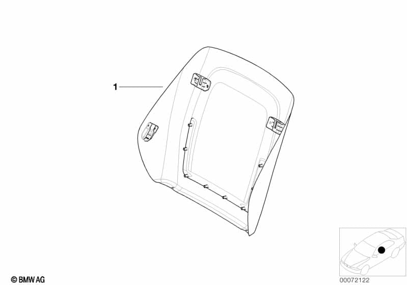 Indiv.rear panel, sports seat, leather