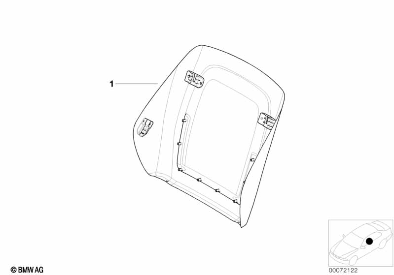 Indiv.rear panel, sports seat, leather
