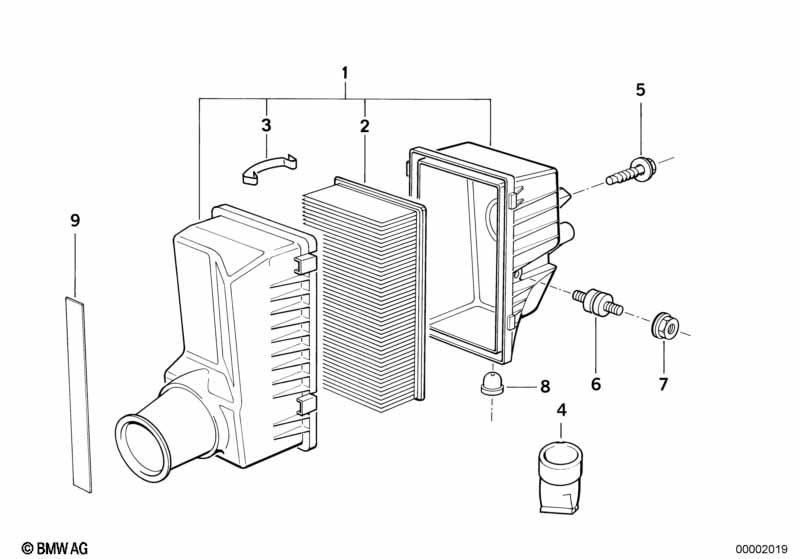 Intake silencer / Filter cartridge Intake silencer / Filter cartridge