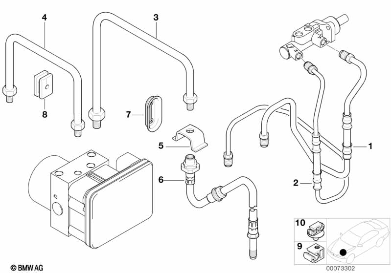 Genuine BMW 34326752204 E36 Pipe M10/M10-2435mm (Inc. Z3) | ML Performance EU Car Parts