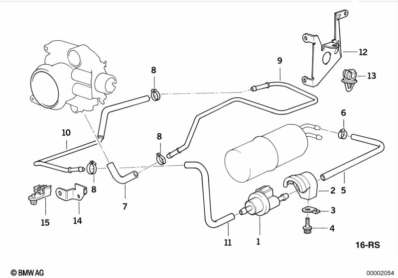 Genuine BMW 11641741267 E34 E32 Disturbed Air Valve Set D=2,4mm (Inc. 740iL, 730i & 740i) | ML Performance UK Car Parts