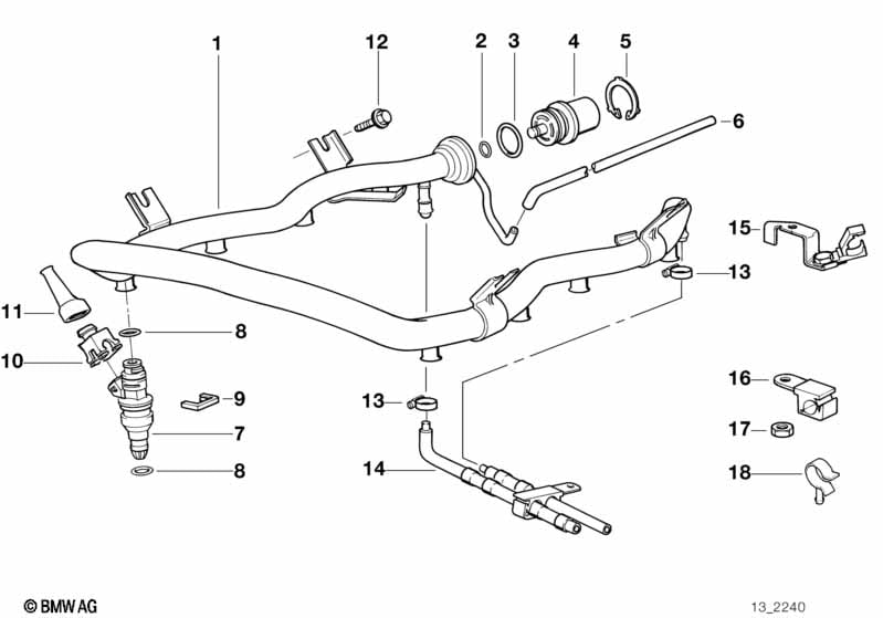 Valves/Pipes of fuel injection system