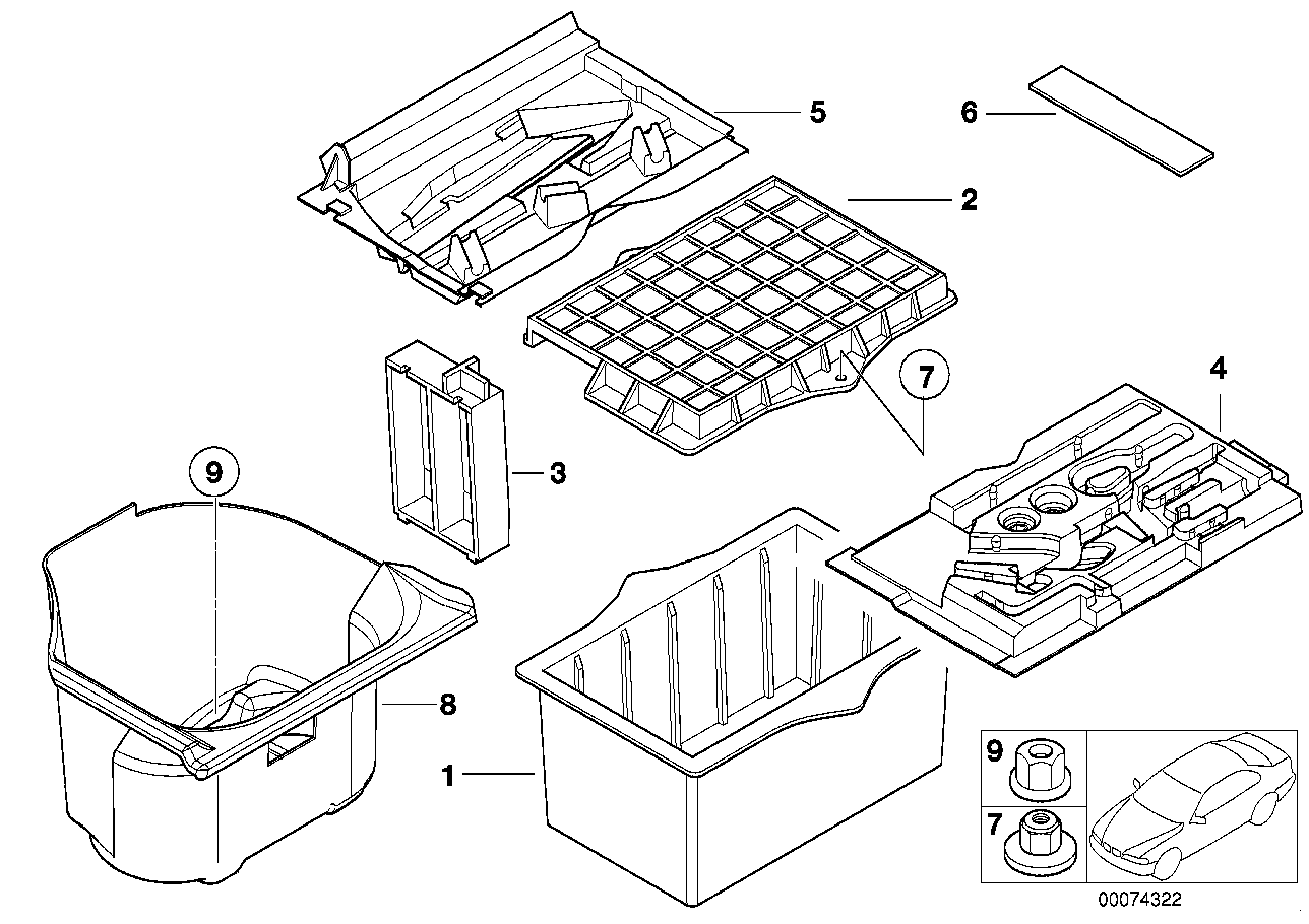 Genuine BMW 51712268653 E36 Battery Box (Inc. Z3 M) | ML Performance EU Car Parts