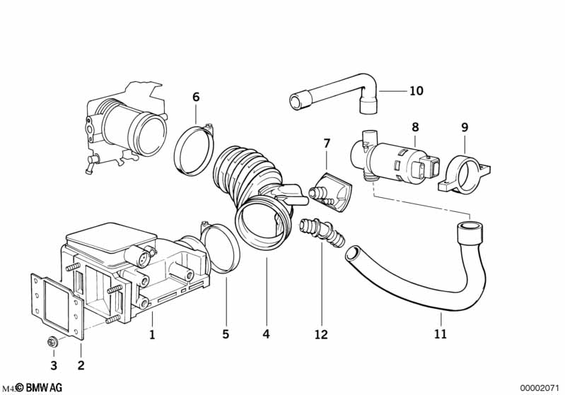 Volume air flow sensor