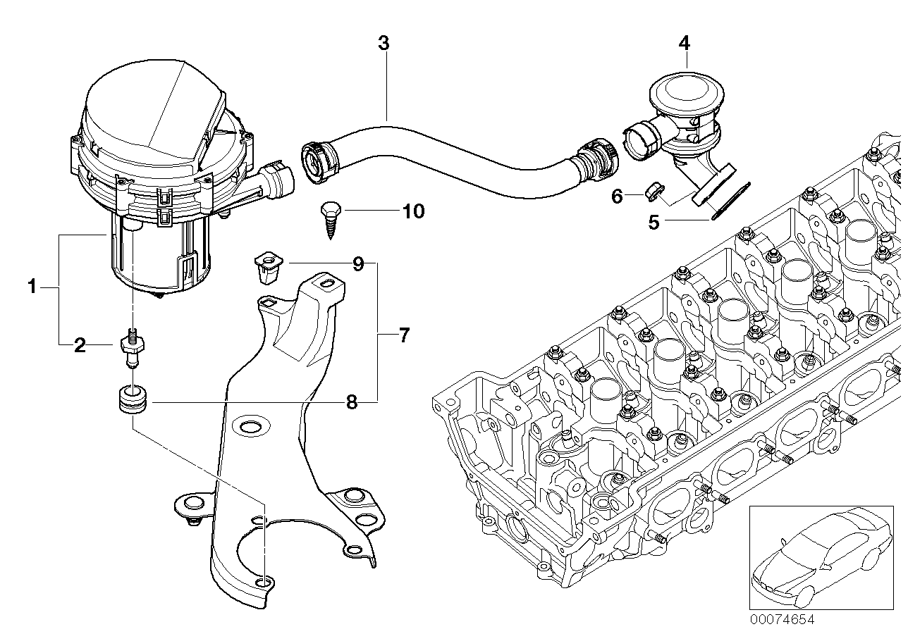Genuine BMW 11727837138 E46 Air Pump (Inc. M3 & M3 CSL) | ML Performance UK Car Parts