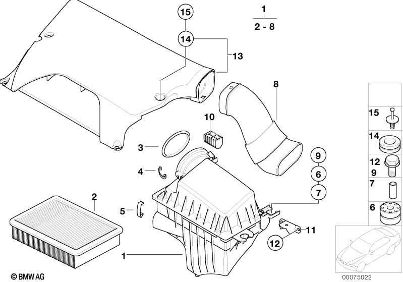 Intake silencer / Filter cartridge Intake silencer / Filter cartridge