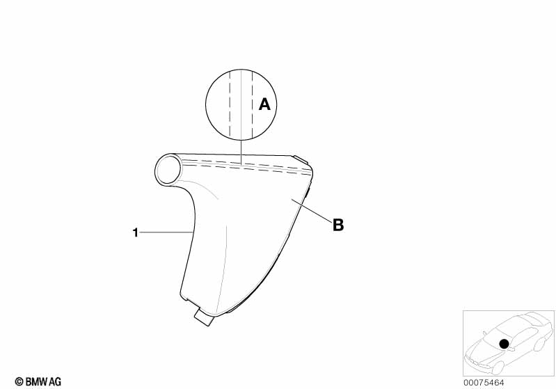 Individual handbrake lever and cover