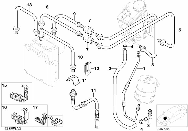 Genuine BMW 34322282277 E46 Pipe M12/M12 (Inc. M3) | ML Performance UK Car Parts