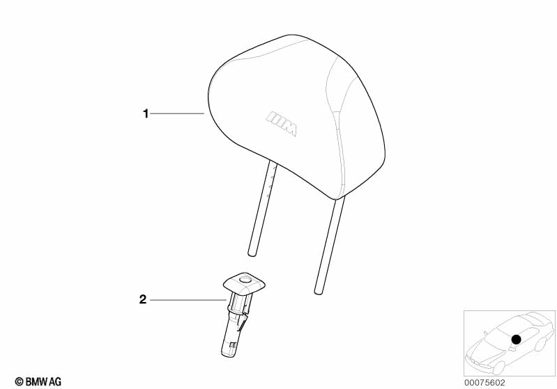 Genuine BMW 52107902003 E46 E63 Guide Left SCHWARZ (Inc. M3) | ML Performance UK Car Parts