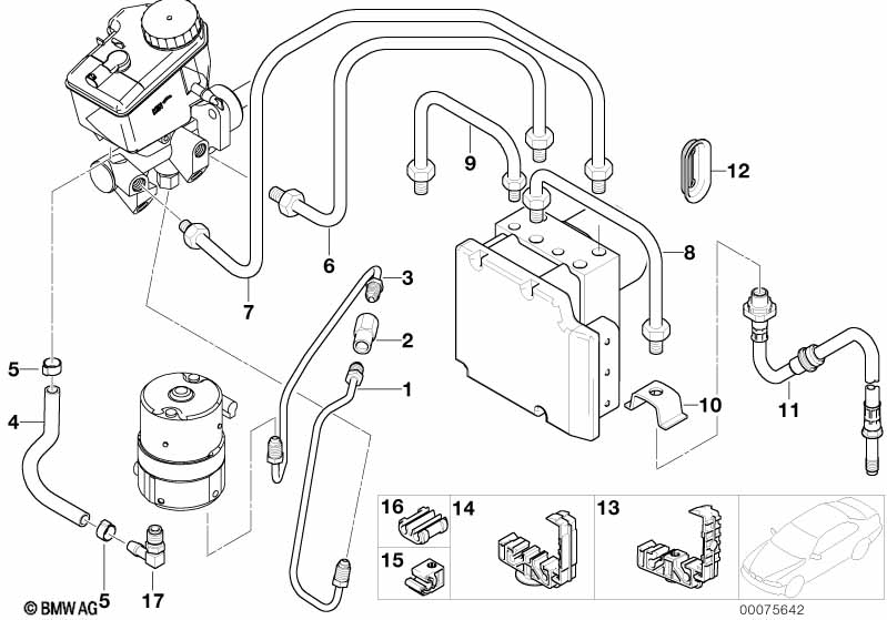 Front brake pipe, DSC