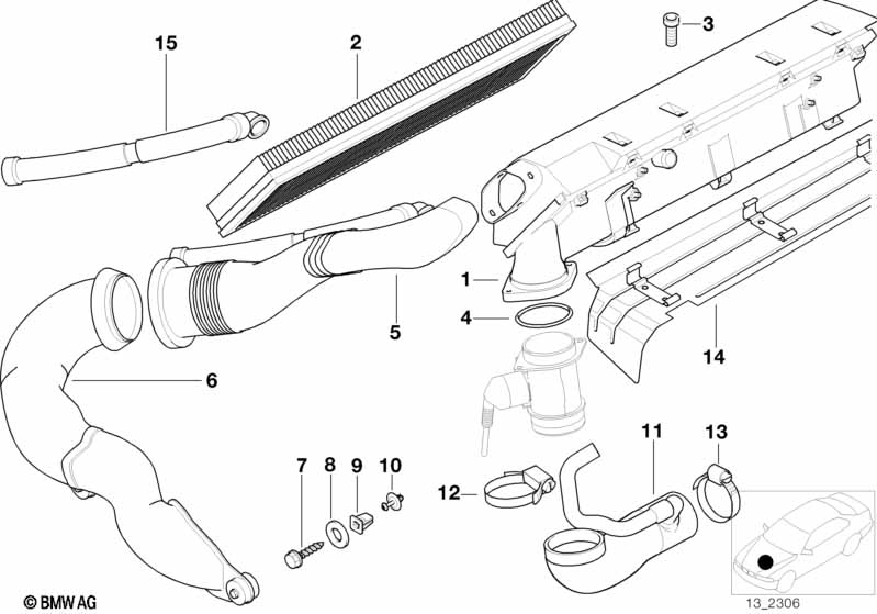 Intake silencer / Filter cartridge Intake silencer / Filter cartridge