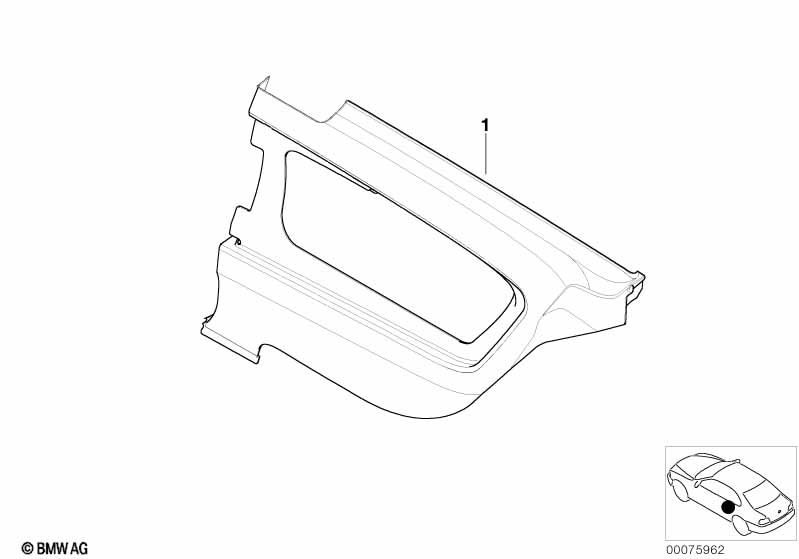 Indiv.lateral trim panel, airbag