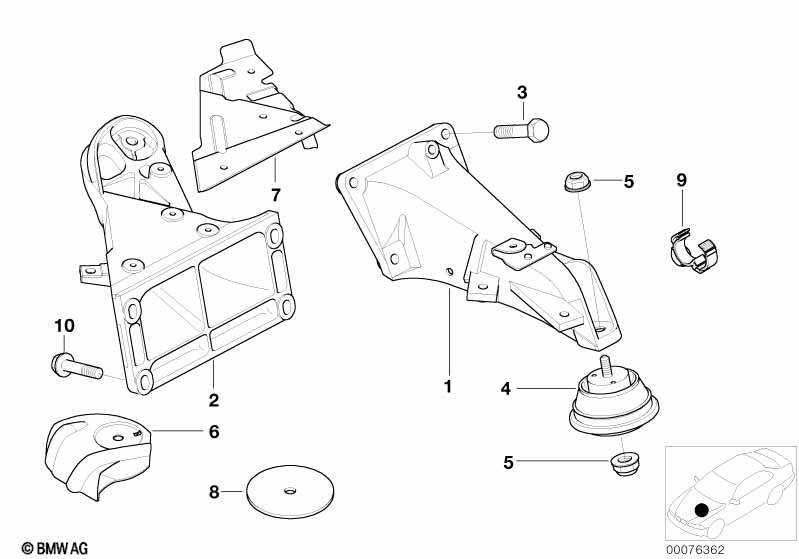 Genuine BMW 12512248683 E46 Cable Clip (Inc. M3 & M3 CSL) | ML Performance UK Car Parts