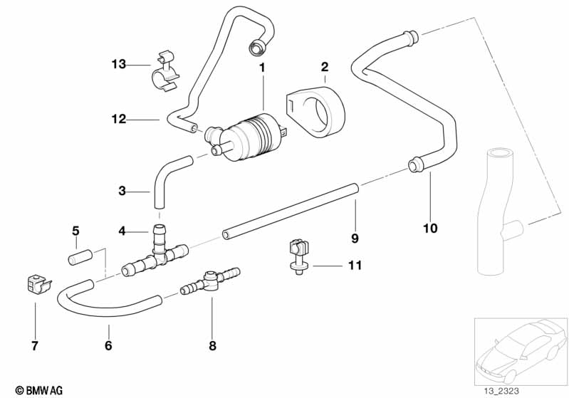 Genuine BMW 11641405461 E36 Disturbance Air Valve D=2,0mm (Inc. M3 & Z3 M) | ML Performance UK Car Parts