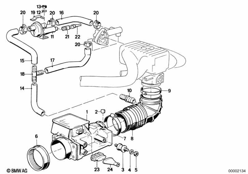 Volume air flow sensor