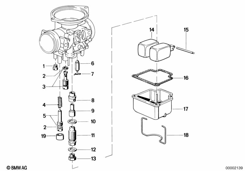 Carburetor-float assy/jet