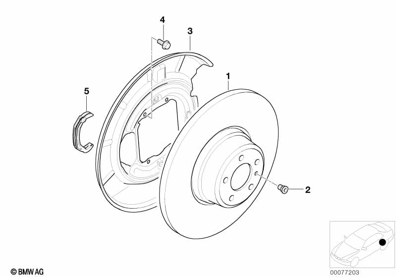 Rear wheel brake / brake disc