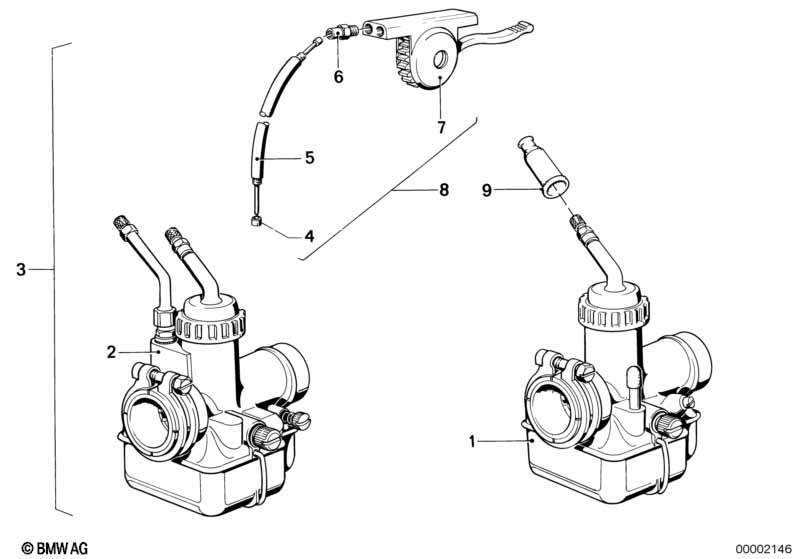Genuine BMW 13111259265 Carburettor Left 1/26/123 (Inc. R60/6, R 75 & R50/5) | ML Performance EU Car Parts