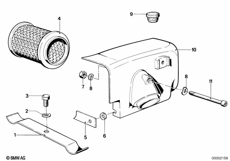 Genuine BMW 13721251048 Air Filter Element (Inc. R75/5) | ML Performance UK Car Parts