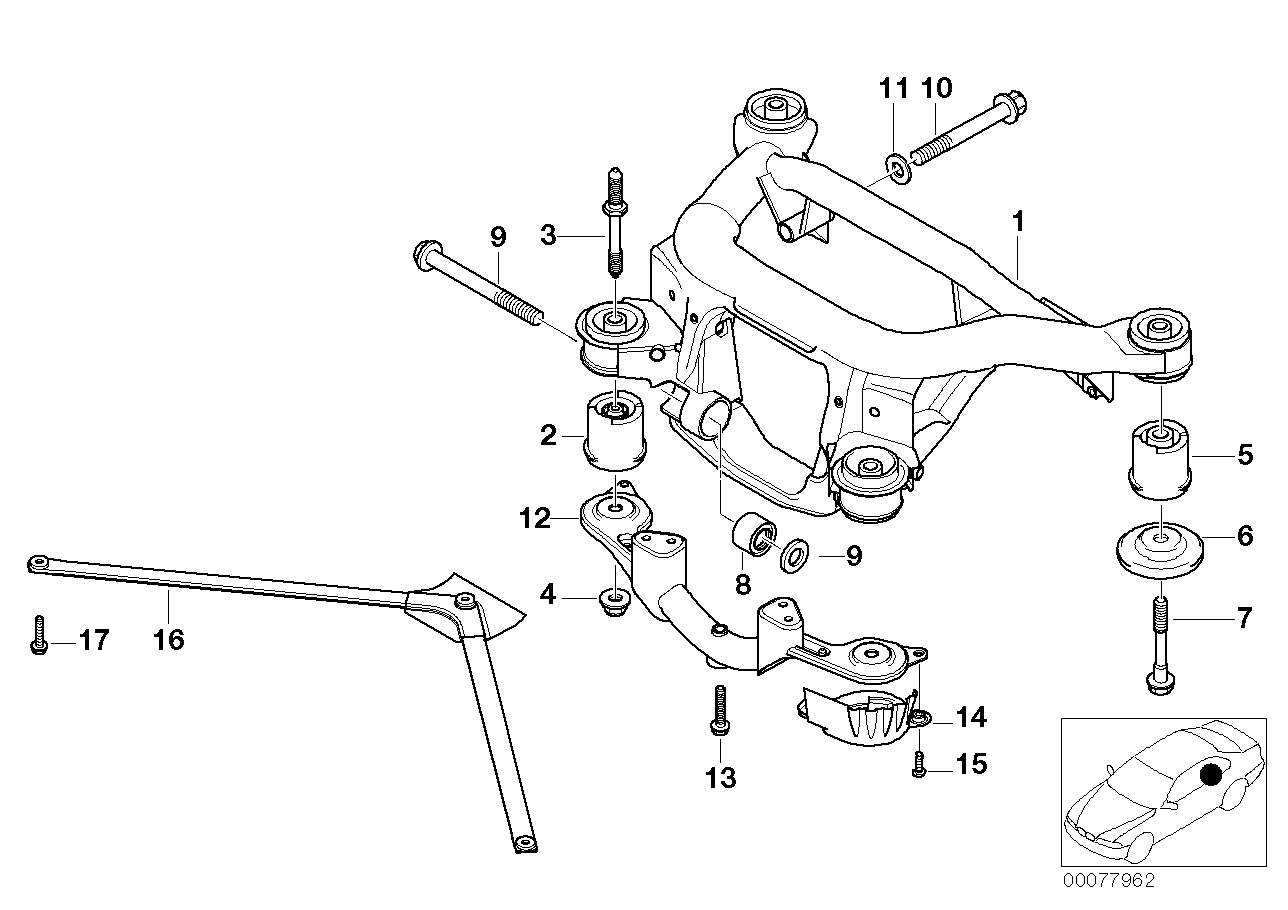 Genuine BMW 33312229899 E46 Rod (Inc. M3 & M3 CSL) | ML Performance UK Car Parts