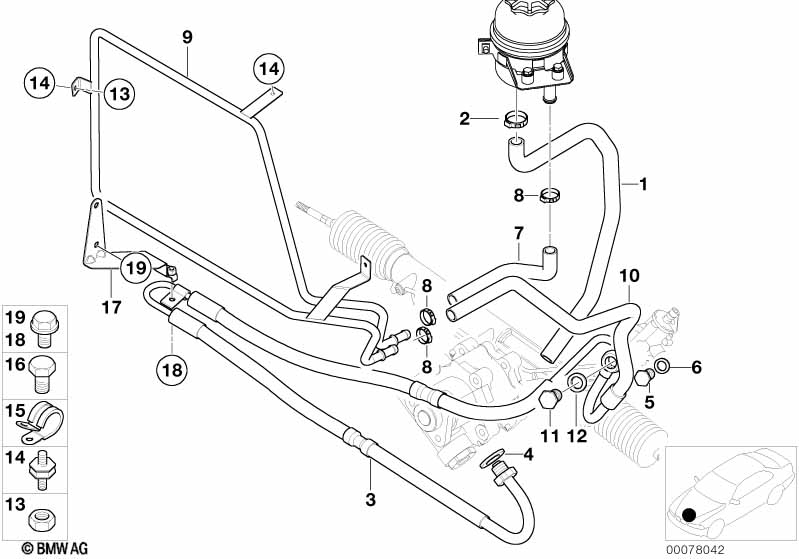 Genuine BMW 32416752284 E36 Holder (Inc. Z3 3.0i) | ML Performance UK Car Parts