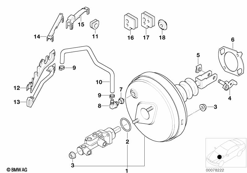 Power brake unit depression